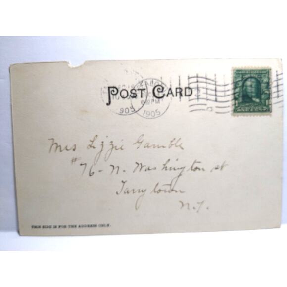 Jack Knife Bridge Buffalo New York Boat Steam Ship Postcard 1905 Undivided Docks - Picture 4 of 4